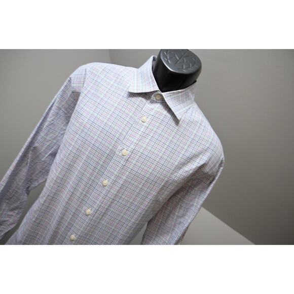 Charles Tyrwhitt Dress Shirt Slim Fit French Cuff Plaid Mens 17-36 Sz XL - Picture 3 of 10